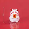 Figuritas de gato de la suerte en miniatura, creativas y adorables para la buena fortuna - Accesorios decorativos DIY para coches, escritorios y otros espacios pequeños