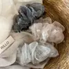 Pinza para el pelo de organza con pedrería estilo coreano para mujer, pinza banana de alta gama con diseño de cielo estrellado para coletas, accesorio para el pelo de pinza retorcida
