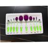 10 cepillos de dientes tipo cepillo de maquillaje se pueden dividir en un solo cepillo de crema BB no come polvo No. 4 brochas de base de maquillaje portátiles