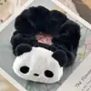 Scrunchie de Pelúcia Panda Novo Outono e Inverno Fofo para Menina Elástico para Cabelo Doce Versátil Corda para Rabo de Cavalo Coque