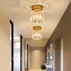 Jiaoying Nórdico Pasillo Vestíbulo Entrada Cristal de Gama Alta Escalera Balcón Cromo Bauhaus Lámpara de Techo Hierro Otro