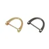 Fivela de Carabiner Ferradura de Liga de Zinco Personalizada de Fábrica 17mm18mm19mm21mm23mm Fivela D Metálica Pingente de Bolsa