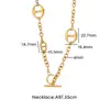 Joyería de Moda Transfronteriza Acero Inoxidable Geométrico Japonés Collar Pulsera Pendientes Pendientes de Aro de Oro de 18K Lujo Gama Alta