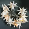 Suministro directo de fábrica estrellas de papel plegables estrellas octogonales tridimensionales estrellas multipunta cadena de luces navideñas decoraciones pantallas de lámparas