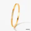 Pulseira da moda retrô estilo exótico zircônia empilhada estrela de oito pontas pulseira requintada de aço inoxidável joia estilo indiano