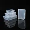 Caja Transparente Rectangular Caja de Almacenamiento Joyería Joyería Caja de Almacenamiento de Plástico PP Caja de Empaque para Uñas DIY Fabricante