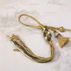Bolsa de Piña Colgante Juguete Estilo Antiguo Cuerda Colgante para Pieza de Mano Bolsita Colgante para Coche Accesorios Decorativos Semiacabado Borla Pequeña Multicolor Lote