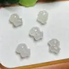 Cristal Púrpura y Blanco Natural, Hazte Rico Inmediatamente, Agujero Pasante Tridimensional de Doble Cara Pieza de Tallado para Accesorio de Pulsera DIY, Nuevo Modelo 2026