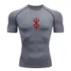 2026 Hombre Aliexpress Versátil Running Deportes Moda Entrenamiento Popular Manga Corta Exterior Compresión Camiseta Venta al por Mayor