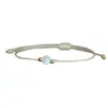 Pulseira Tecida de Novo Produto Transfronteiriça Pulseira de Corda Trançada com Pedra Natural Pulseira com Cordão Lunar da Lua