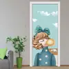 Renovação de Casa para Aluguel Adesivos de Porta de PVC, Adesivos de Parede à Prova d'Água para Portas de Armário, Adesivos Removíveis para Portas de Vidro, Decoração de Casa Jit Dropshipping