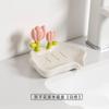 Lujo Ligero Caja de Jabón con Drenaje de Nube Baño Creativo Sin Perforaciones Jabonera de Cerámica Plato de Jabón de Hada Minimalista Vela Excelente