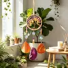 Elegante atrapasueños con árbol de la vida de piedra natural cruda, adorno colgante, campanilla de viento colorida para pared, superventas transfronterizo