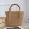 [Coleção] Bolsa de Ombro de Fio de Algodão e Corda de Algodão para Passeio de Primavera da Mamãe, Bolsa Trançada Feita à Mão, Bolsa de Imitação de Rattan, Bolsa Tote para o Dia a Dia