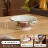 Tigelas e Pratos Domésticos Estilo Vintage do Xiaohongshu, Louça de Cerâmica Retro Novo Chinês de Alto Valor, Estética Estilo Song, Jingdezhen