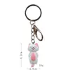 5 Llaveros de Figuritas Lindas Estilo Coreano con Hebillas de Montañismo y Dijes para Bolsos con Gatos Dormidos y Babeando Mientras Están Acostados