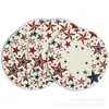 Amazon 4 de Julio Día de la Independencia Mantel Redondo Estampado Decoración Mesa de Cocina Juego de 1 Pieza 14 Pulgadas Día de la Independencia