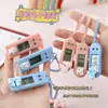 Reloj Digital de Gatito Lindo de Dibujos Animados con Lazo Mini Portátil para Estudiantes Reloj de Pulsera Horario de Exámenes de Trabajo y Estudio