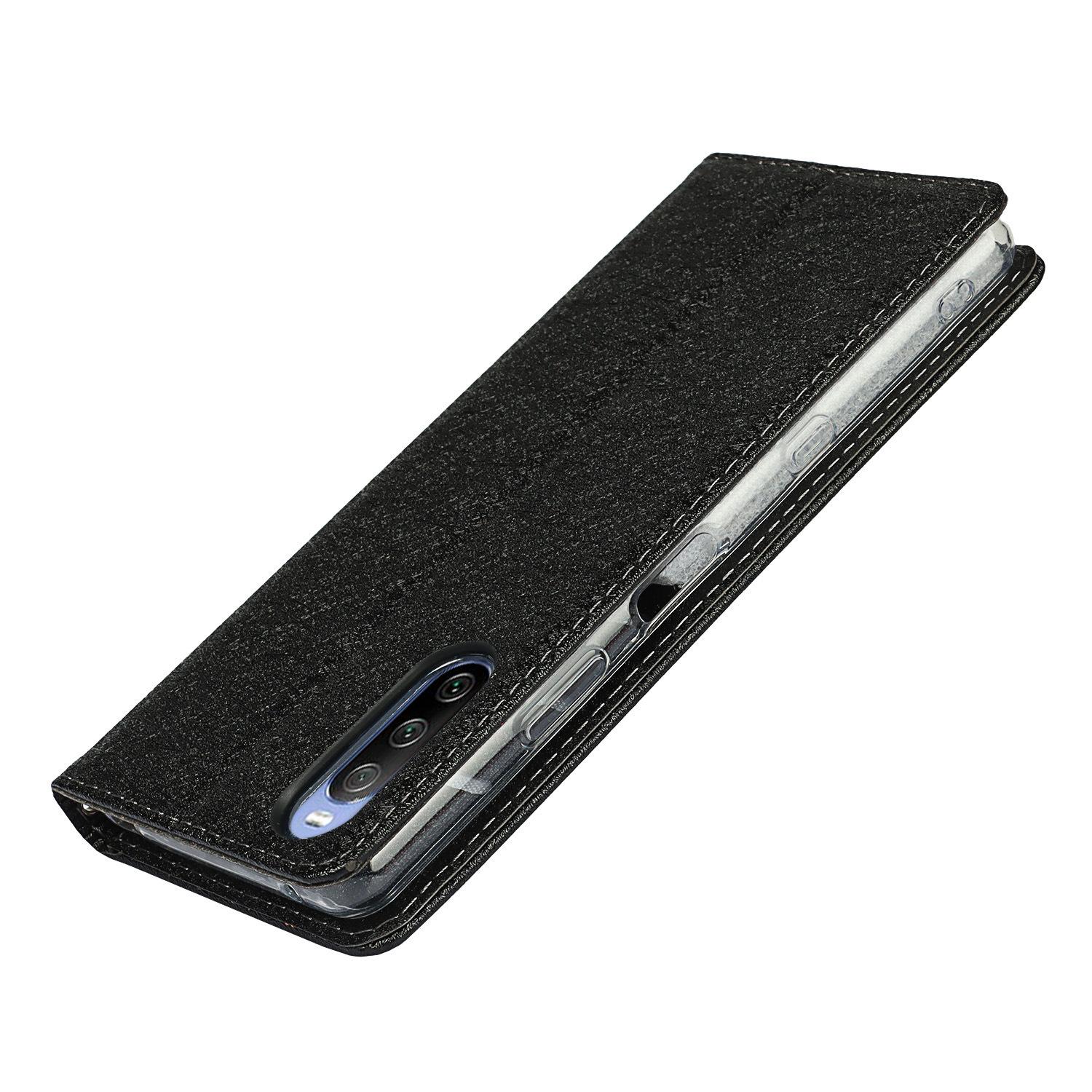 索尼 Xperia 10 III 挂绳蚕丝纹皮套