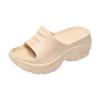 Chanclas de Tacón Alto para Mujer para Usar Afuera, de Gama Alta, Antideslizantes, de Suela Gruesa, Sandalias de Playa de Moda Veraniega que se Sienten Como Pisar Mierda