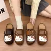 Ropa exterior casual cómoda, zapatos casuales de dibujos animados lindos para mujer 2026 Otoño Invierno, zapatillas de suela gruesa de punta cerrada, zapatos perezosos sin cordones
