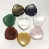 Piedra de Masaje para el Pulgar Worystone Piedra para Aliviar la Ansiedad Piedra para el Pulgar con Forma de Corazón Adorno de Gema con Forma de Corazón 40*40*7mm