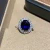 Anel Popular Oito Corações e Oito Flechas da Xiaohongshu para Mulheres, Anel de Casamento Simples de Seis Garras de Um Quilate, Anel de Diamante Cor de Ovo de Pombo Transmitido ao Vivo no Tiktok