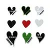Pegatinas bordadas de corazón de lunares accesorios para ropa sombrero zapatos y calcetines Parche decorativo DIY