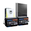 Generador Solar de 16Kwh 110V/220V Estándar Americano Bifásico Sistema de Almacenamiento Solar para el Hogar