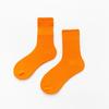 Calcetines Zhuji Calcetines de Media Caña para Mujer Primavera y Verano Color Dopamina Calcetines de Algodón Versión Coreana Más Fácil de Combinar Color Sólido Calcetines Deportivos de Alta Elasticidad