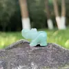 Cristal Natural Pedra Ágata Escultura Mini Elefante Animal Fonte Viva Minério de Amoy Transfronteiriço Popularização da Ciência Infantil
