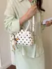 Bolso Boston de lunares de nicho estilo coreano transfronterizo para mujer, nuevo de moda 2026, versátil, de gran capacidad, para hombro y cruzado