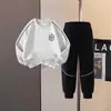 Conjunto Deportivo de Otoño Personalizado para Niños 2026 Nuevo Estilo, Conjunto de Sudadera de Dos Piezas para Niños Mayores, Ropa de Moda para Niños