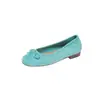Sapatos Femininos com Bico Arredondado e Boca Rasa, Solado Macio, Salto Baixo, Novo Estilo Primavera, Pele de Ovelha, Bico Redondo, Confortáveis, Sapatos Flutuantes Femininos, Sapatos Baixos para Mães