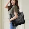 Bolso de Calle Europeo y Americano para Mujer 2025 Nuevo Sencillo Patrón Cocodrilo Transfronterizo Bolso Grande Moda Casual Portátil Hombro Bolso de Mujer