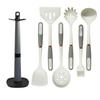 Espátula de Silicone, Colher de Sopa, Cabo com Anel Banhado a Ouro, Panela Antiaderente, Espátula de Silicone, Utensílios de Cozinha de Silicone de Grau Alimentício, Utensílios de Cozinha de Silicone em Estoque