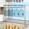 Tubería de Acero Galvanizado Simple de una Sola Capa Extra Larga Perchero para Ropa Estante para Secar Colchas al Aire Libre Estante para Ropa de Balcón Estante de Almacenamiento Interior para Colgar Ropa