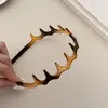 Accesorios para el Cabello Coreanos Diadema Ondulada Sencilla para Mujeres con Parte Superior del Cráneo Alta, Diadema Pinza Versátil para Salir y Lavarse la Cara, Nuevo Estilo 2025