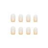 Simples puras querer uñas postizas amarillo minimalista borde francés longitud media usar un clavo de uñas transfronterizo de comercio exterior