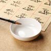 Plato de Tinta Cerámico, Blanco, Engrosado, Redondo, para Sostener Tinta, Paleta de Pigmentos para Pintura China, Plato de Porcelana Blanca, Esenciales de Papelería