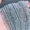 Jingde Jewelry Pedra da Lua Cinza Natural Contas Cortadas em Cubo Contas Soltas Semi-Acabadas Acessórios para Joias DIY Atacado