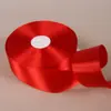 Cinta roja brillante cinta de seda cinta de satén banderín rojo para coche regalo presente horneado flor embalaje boda