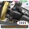 Tornillos de aleación de titanio para motocicleta Zxjc Zhang Xue 500 Rr, Tornillos modificados, Titanio quemado dorado, Negro caramelo