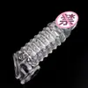 Condón Masculino Lobo Negro Grande con Diseño de Cristal de Doble Bloqueo, Partículas Flotantes para Placer Mejorado, Juguete Sexual para Adultos