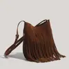 Bolsa de Celular Estilosa com Franjas Versátil Estilo Hot Girl Bolsa Pequena para Mulheres 2026 Nova Moda Mini Bolsa Transversal para o Dia a Dia