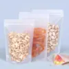 Sacos Stand-Up Autovedantes Transparentes para Embalagem de Frutas Secas, Sacos Selados à Prova de Umidade de Plástico Fosco, Sacos Espessos para Embalagem de Alimentos