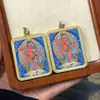 Thangka Pintado à Mão da Mãe Buda Mingyong Núcleo de Cartão 4*5