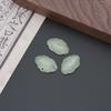 Novas Contas Soltas de Resina Imitação Jade Acessórios DIY Pequote Lingote Verde Claro Colar DIY Pingente de Pulseira