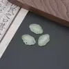 Novas Contas Soltas de Resina Imitação Jade Acessórios DIY Pequote Lingote Verde Claro Colar DIY Pingente de Pulseira