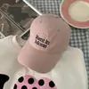 Gorra de Béisbol Lavada Suave Serie de Colores Morandi Chen Nainai Estilo Coreano para Mujer, Gorra Versátil de Gama Alta que Hace que la Cara Parezca Más Pequeña